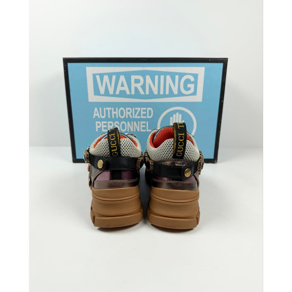 Size 35/5 - Gucci Flashtrek Removable Crystals NEW