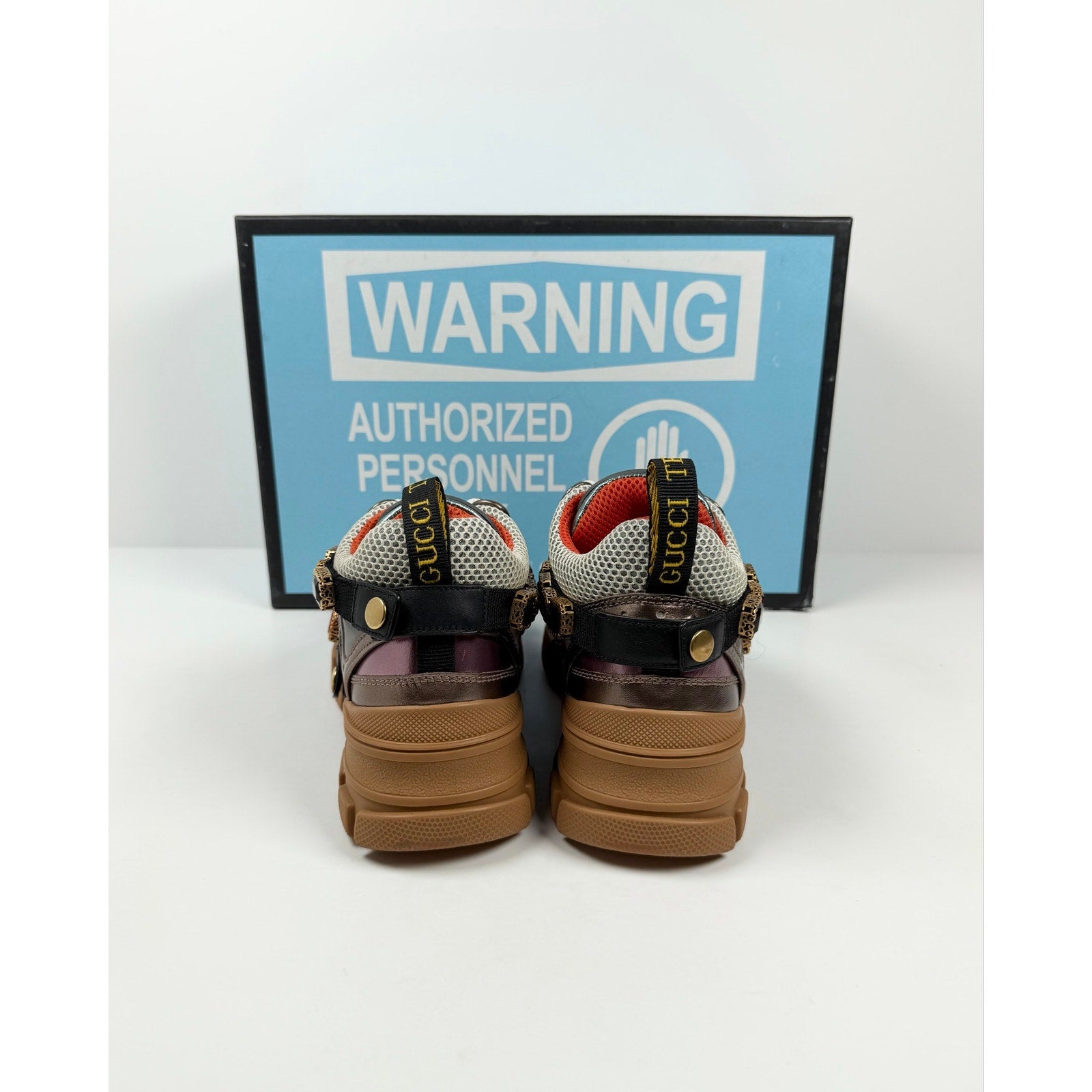 Size 35/5 - Gucci Flashtrek Removable Crystals NEW