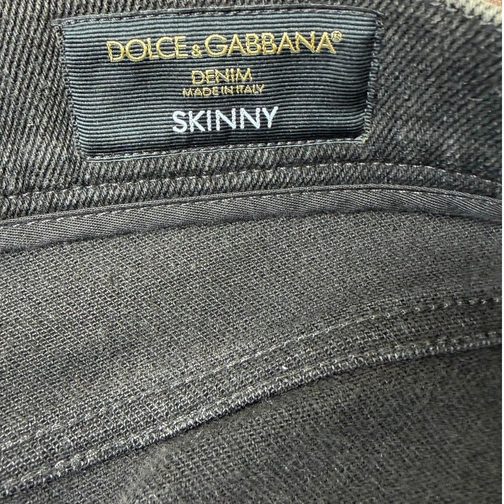 Size M - Dolce & Gabbana DG Graffiti Denim Jacket & Jeans Set