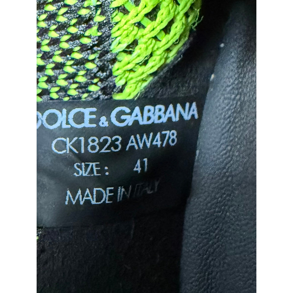 Size 41EU/8US - Dolce & Gabbana Sorrento Black Yellow