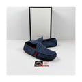 Size 9US - Gucci Blue Suede Web Accent Loafers