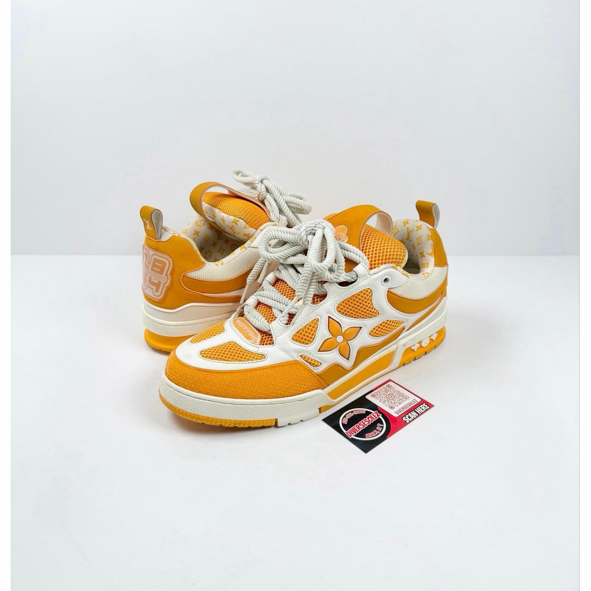 Size 9UK/10US - Louis Vuitton Skate Yellow White