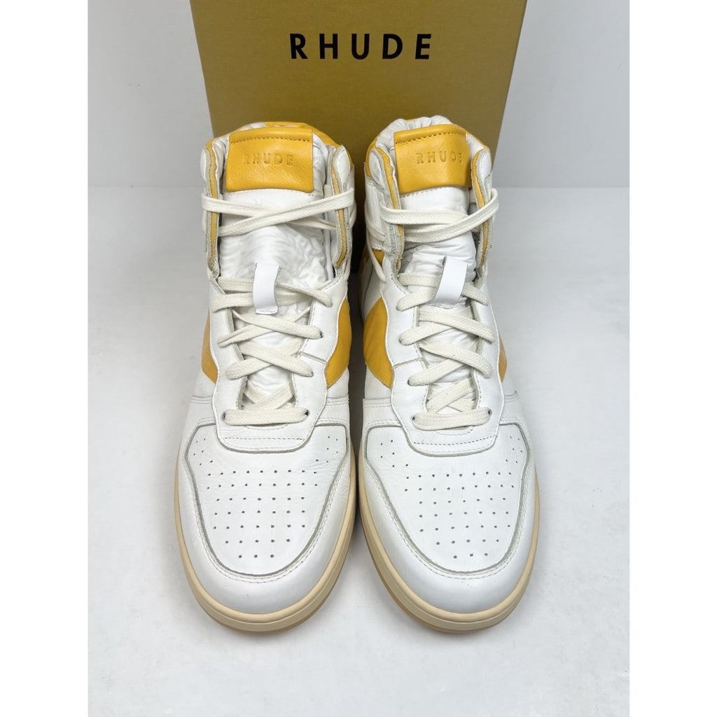 Size 10US - Rhude Yellow Rhecess Leather High NEW