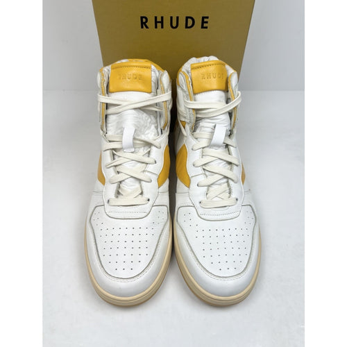 Size 10US - Rhude Yellow Rhecess Leather High NEW