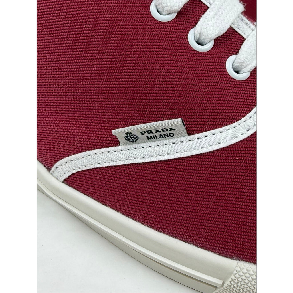 Size 8UK/9US - Prada Drill Canvas Low Top NEW