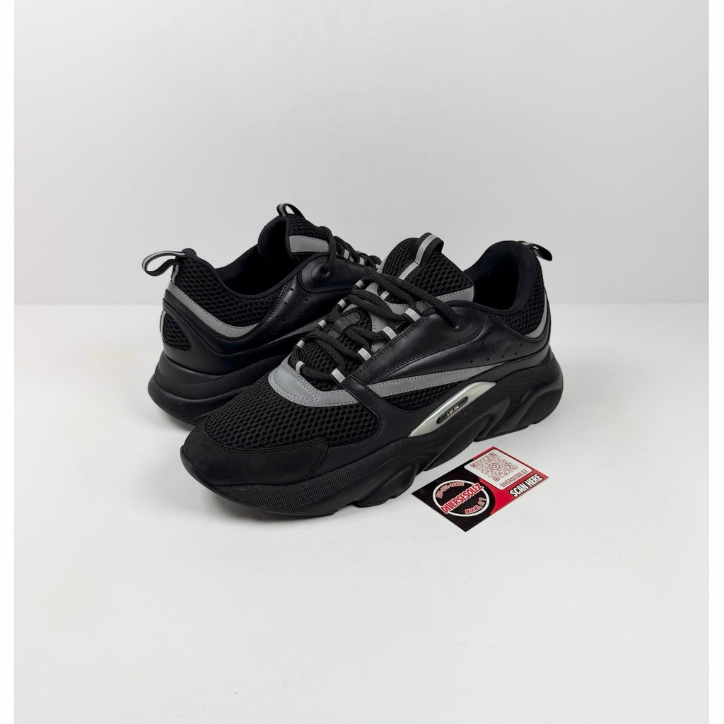 Size 46EU/13US - Dior B22 Black Silver Leather