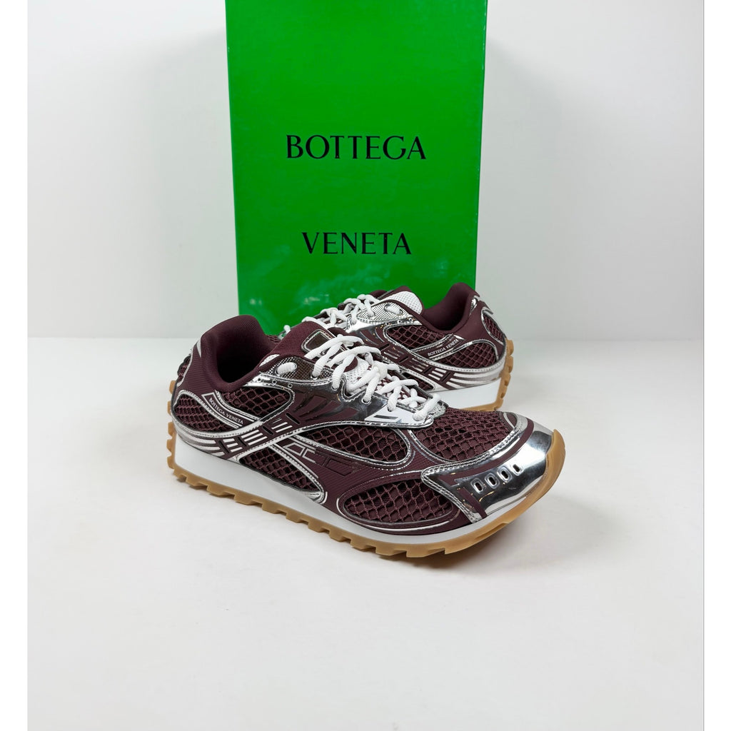 Size 44EU/11US - Bottega Veneta Orbit Barolo Silver NEW