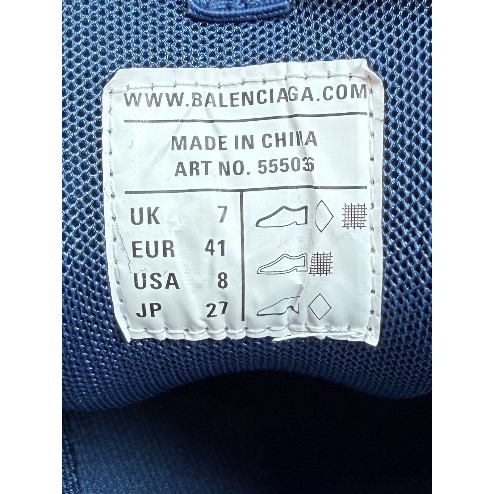 Size 41EU/8US - Balenciaga Track Blue LED NEW