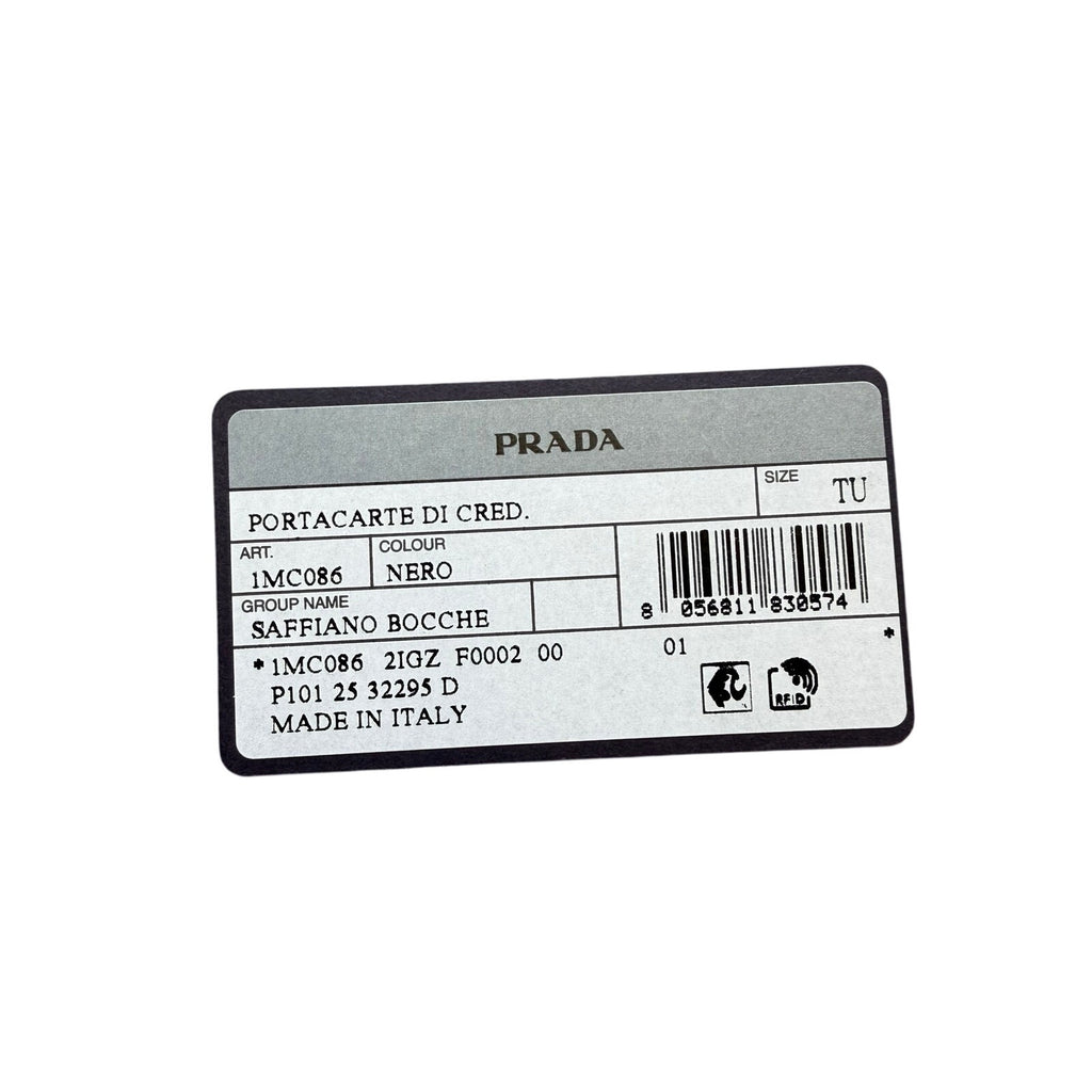 Prada Saffiano Leather Card Holder NEW