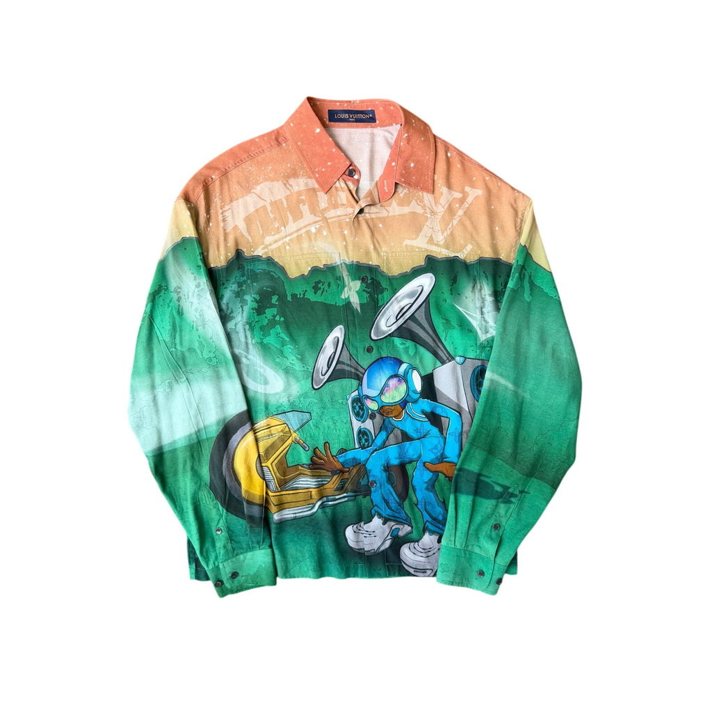 Size XL - Louis Vuitton alien button down shirt