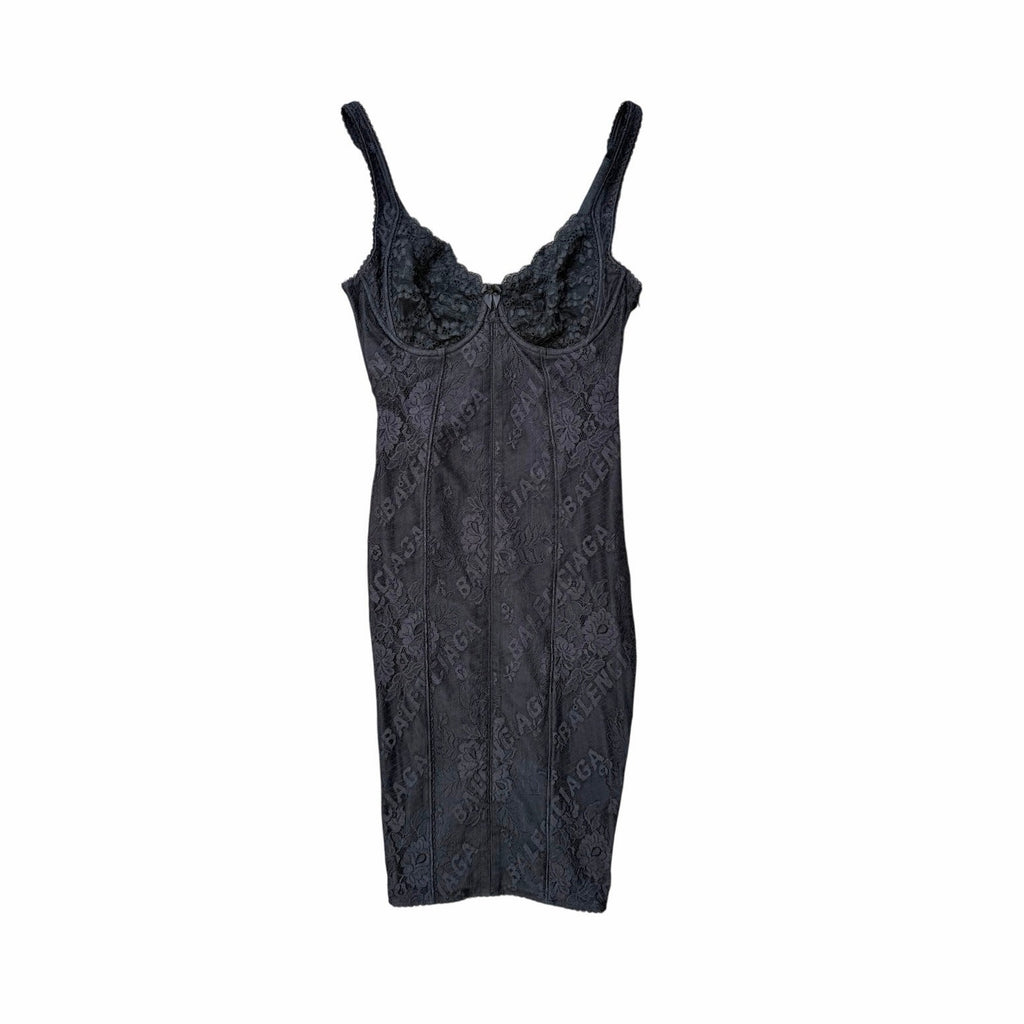 Balenciaga Stretch Lace Lingerie Mini Dress NEW EU 40 (US M)