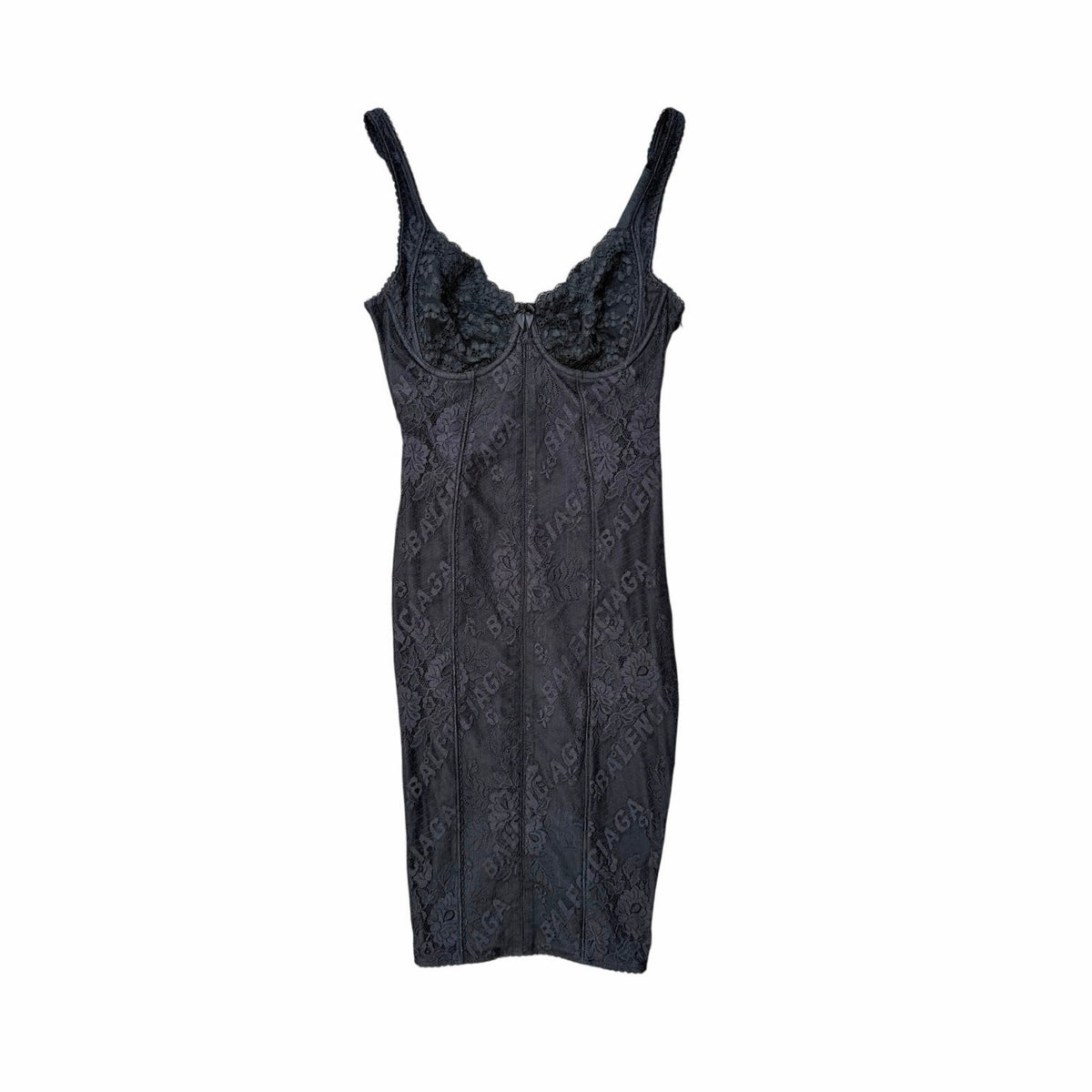 Balenciaga Stretch Lace Lingerie Mini Dress NEW EU 40 (US M)