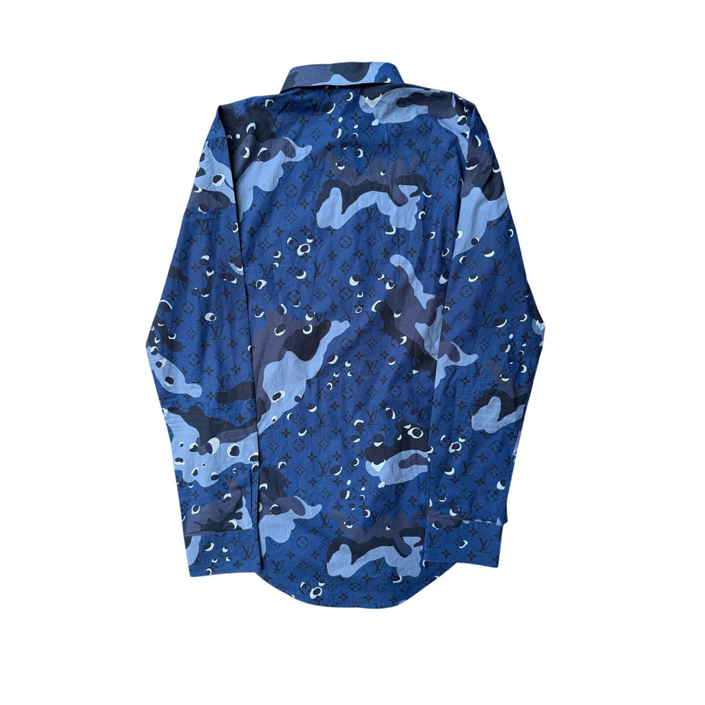 Size S - Louis Vuitton Camo Monogram Button Up