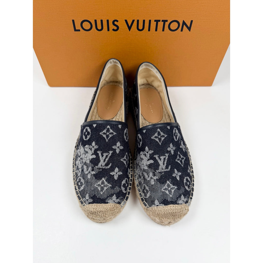 Size 7.5LV/8.5US - Louis Vuitton Monogram Denim Espadrilles