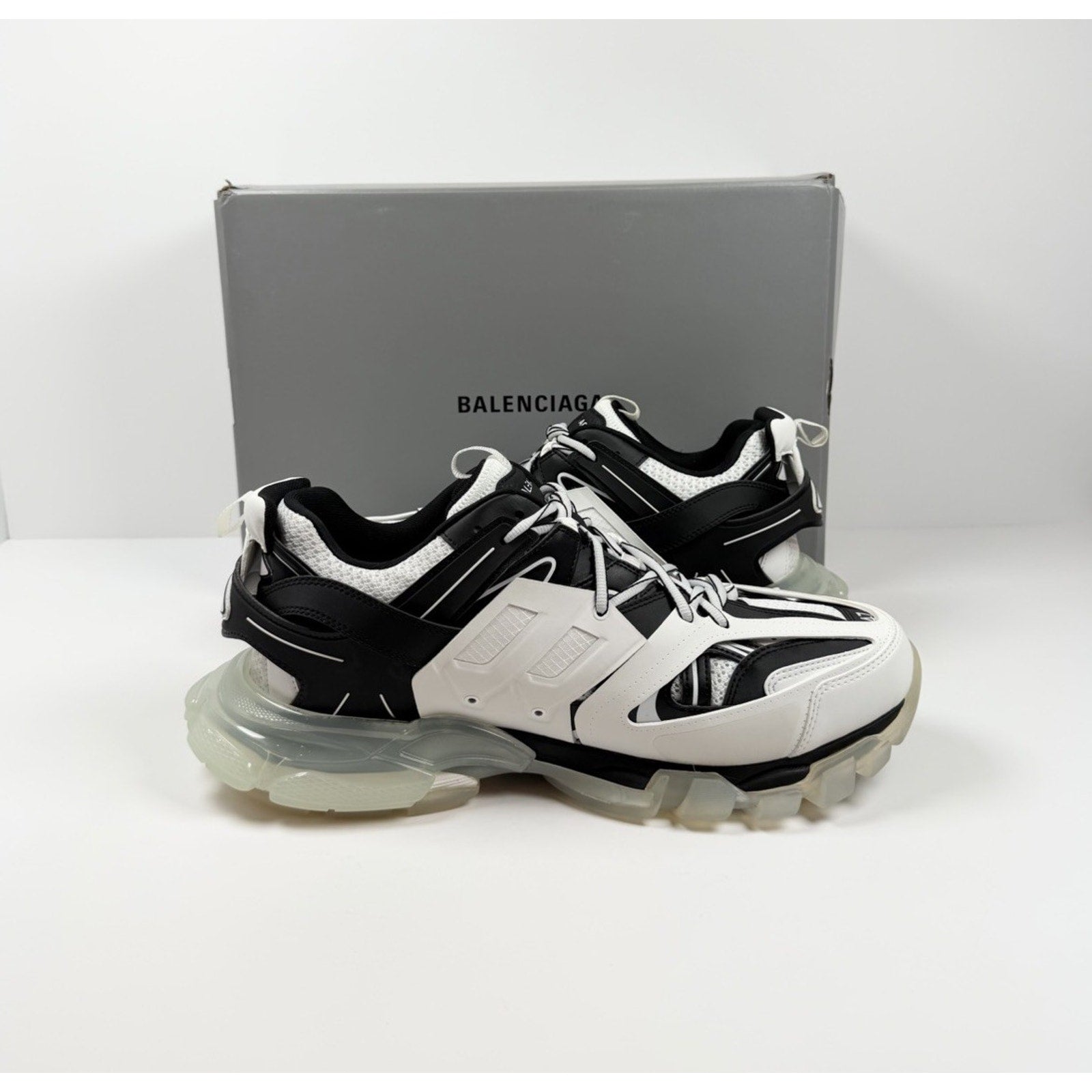 Size 47EU/14US - Balenciaga Track Black White Sneakers NEW