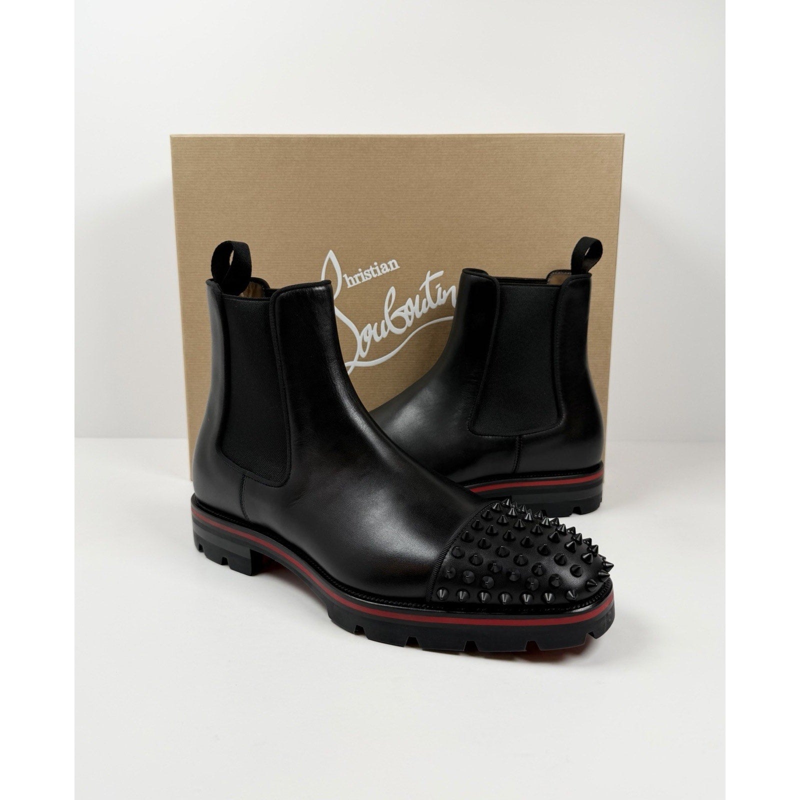 Size 41EU/8US - Christian Louboutin Melon Spikes Boots NEW