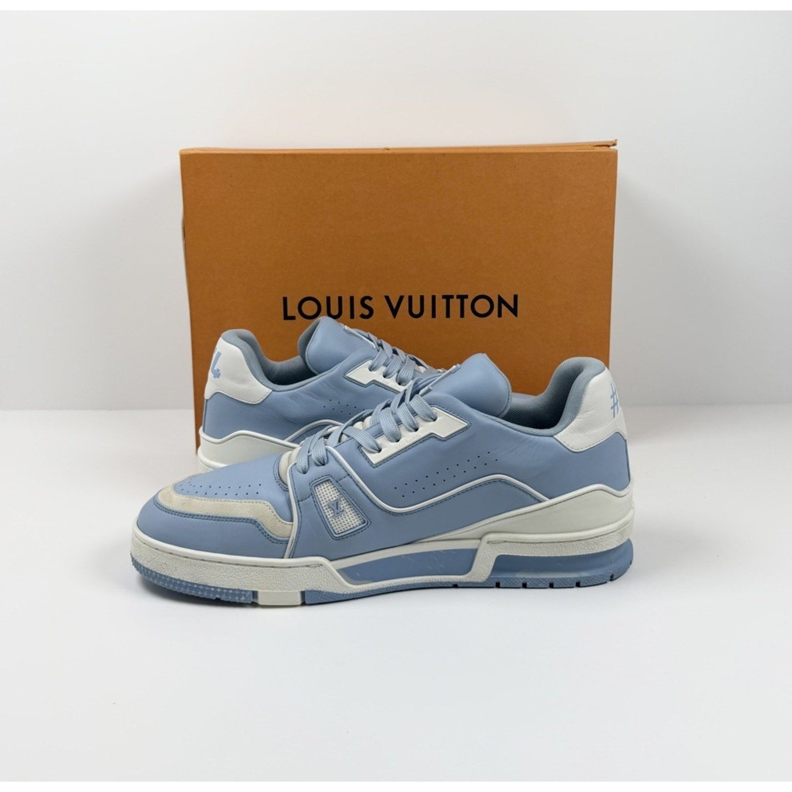 Size 9LV/10US - Louis Vuitton Blue Leather Trainers