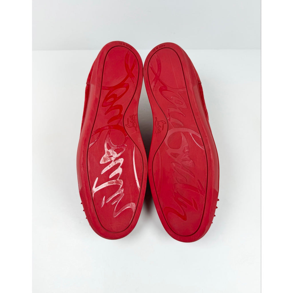 Size 45EU/12US - Christian Louboutin Red Suede Spike