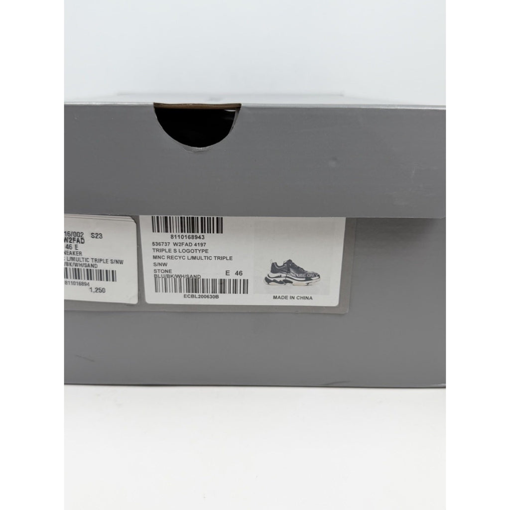 Size 46EU/13US - Balenciaga Triple S Stone Blue NEW