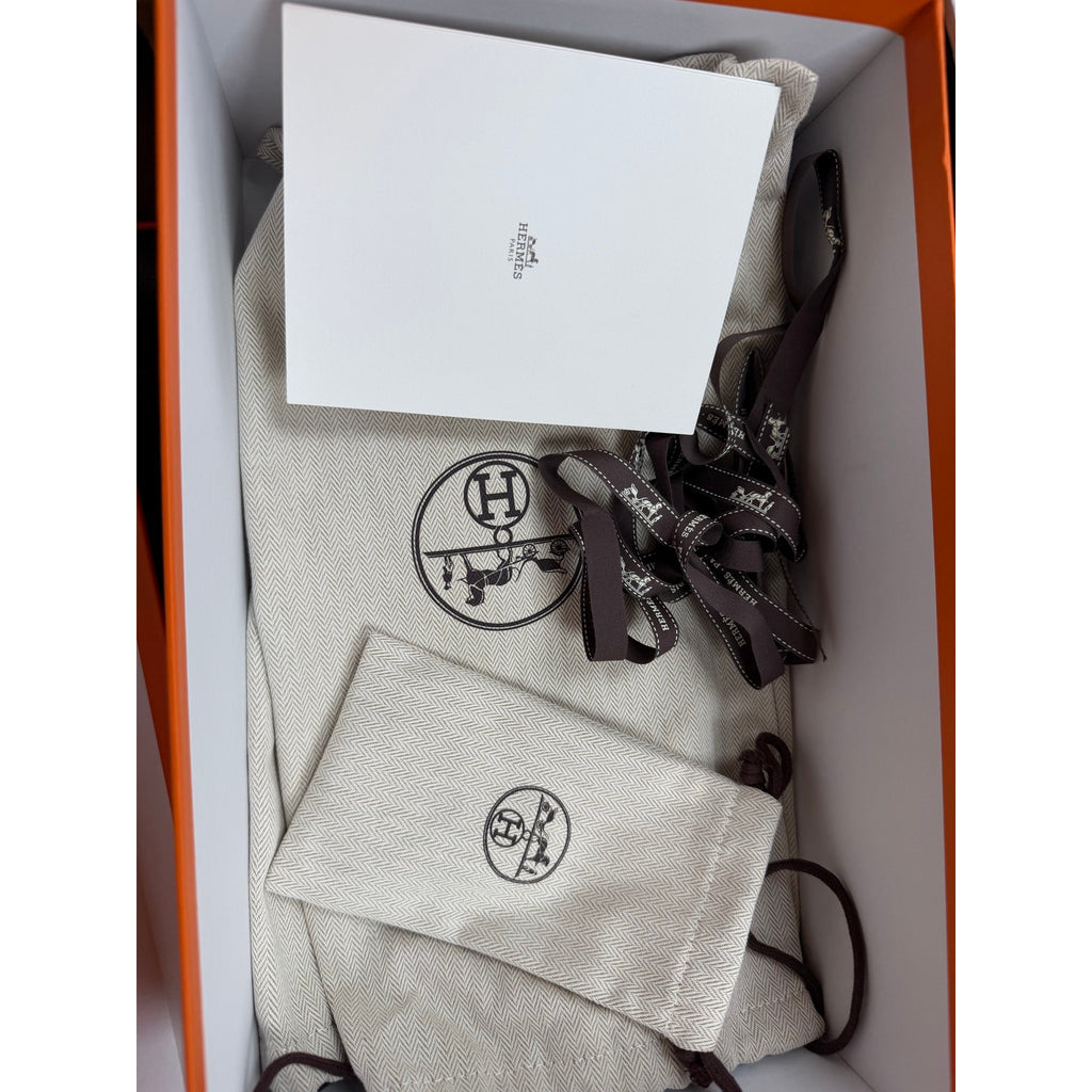 Size 8.5 - Hermes Quicker Leather Sneakers NEW