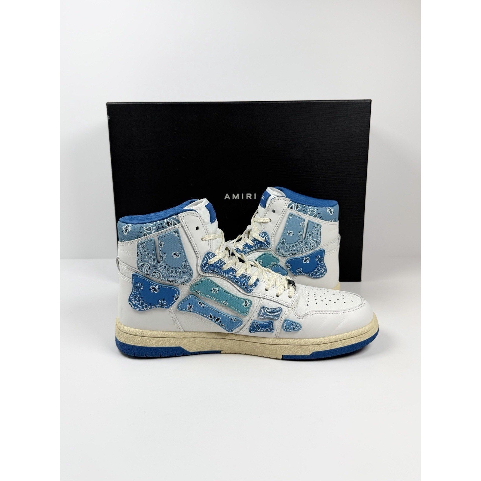 Size 44EU/11US - Amiri Skel Top Bandana Blue High TRIED ON