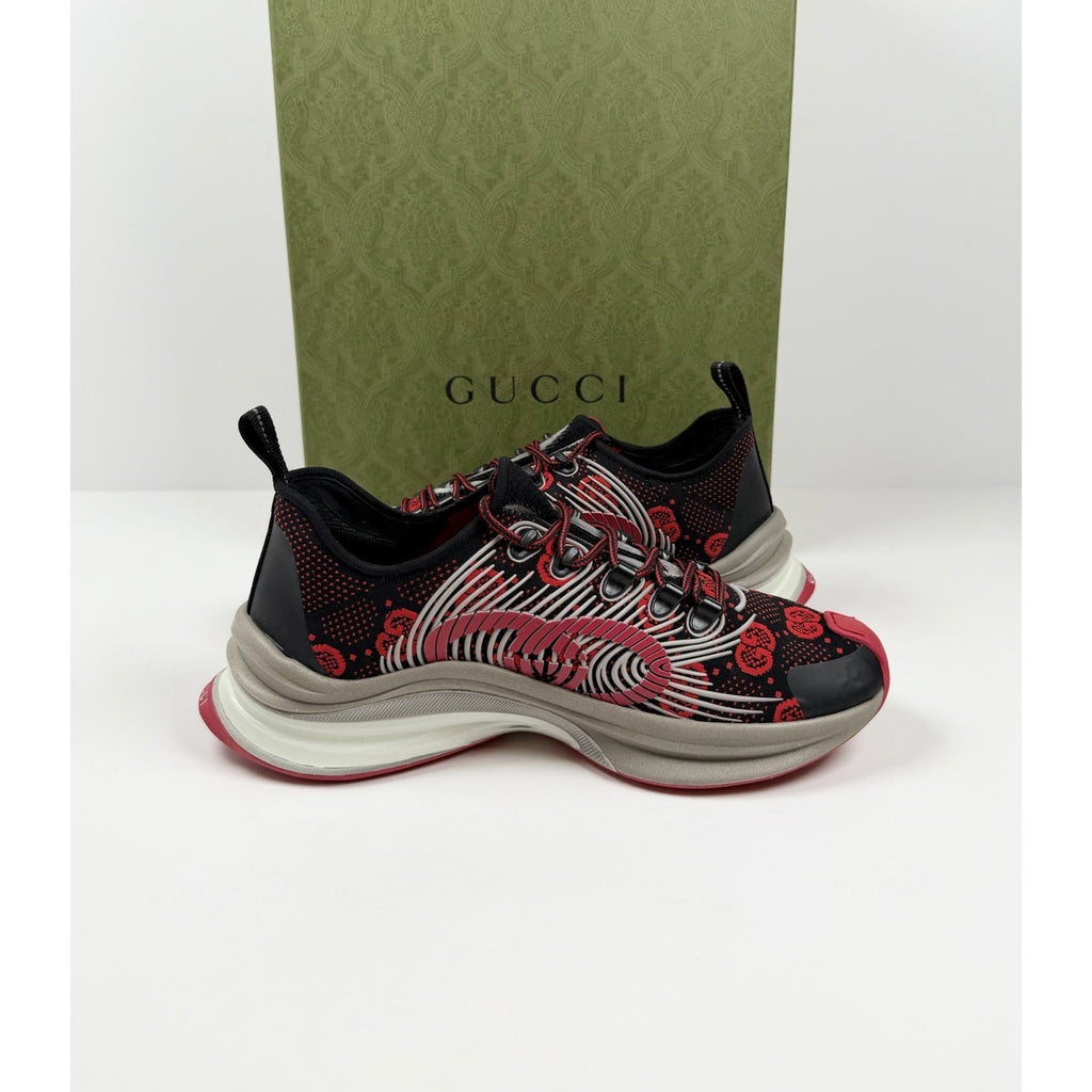 Size 6.5US - Gucci Run GG Red Sneakers NEW
