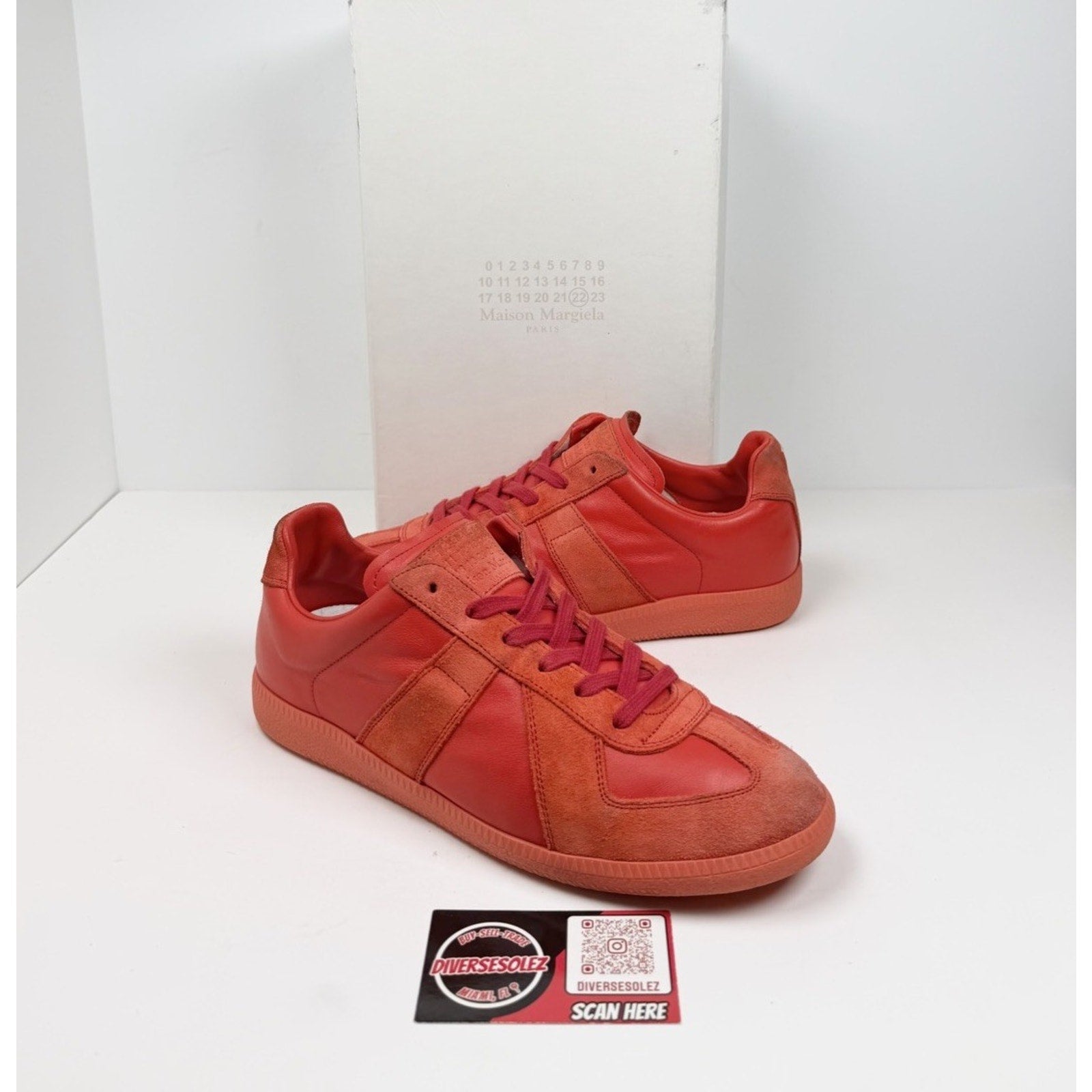 Size 41EU/8US - Maison Margiela GAT Orange Suede