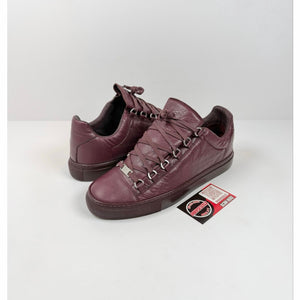 Size 41EU/8US - Balenciaga Arena Burgundy Low