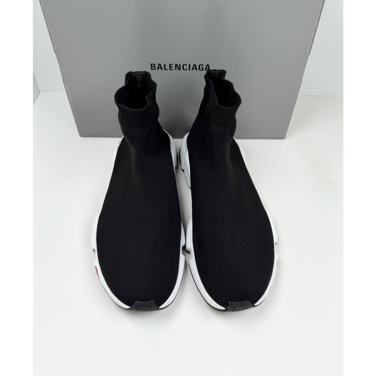Size 46EU/13US - Balenciaga Speed Trainers Black Red Like New