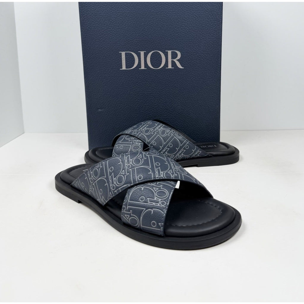Size 40EU/7US - Dior Alias Navy Blue Sandals NEW