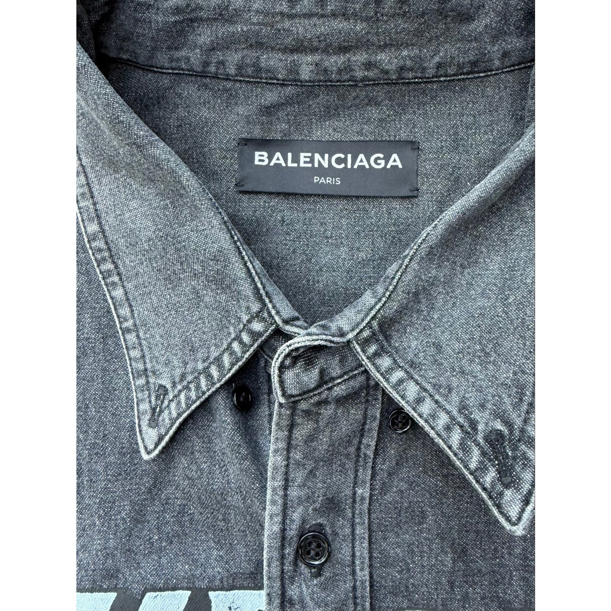Size 2XL - Balenciaga  Oversized Distressed Denim Vest