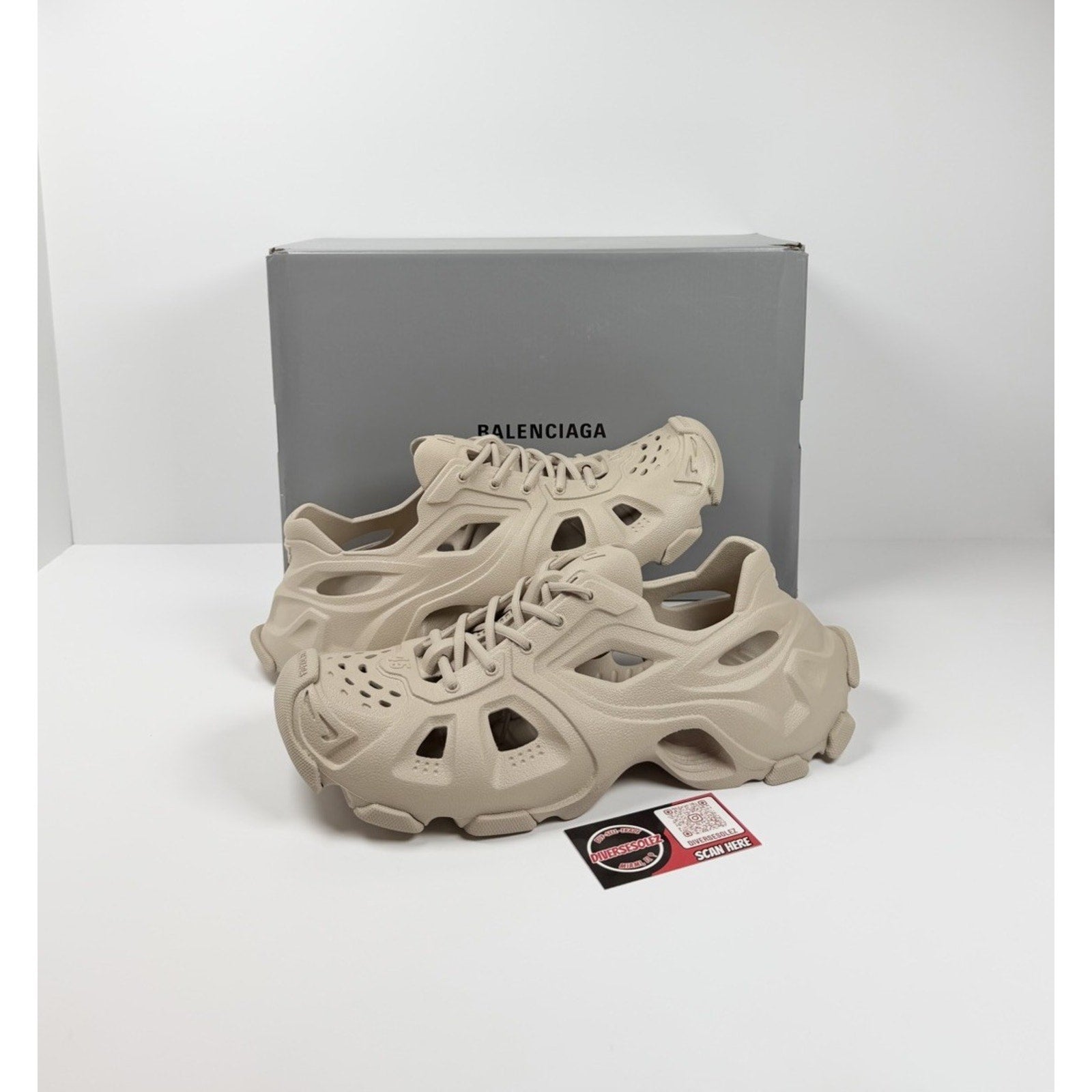 Size 45EU/12US - Balenciaga HD Mule Beige Lace Up NEW!