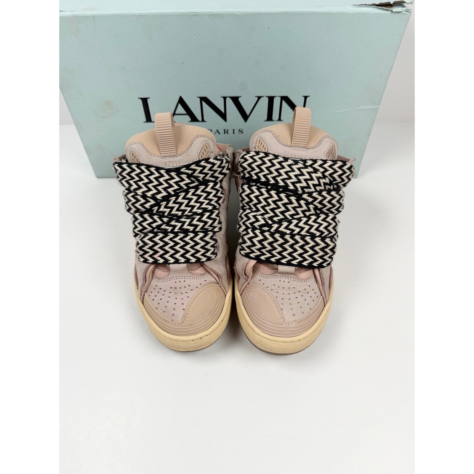 Size 37/7 - Lanvin Curb Pink Sneakers Women