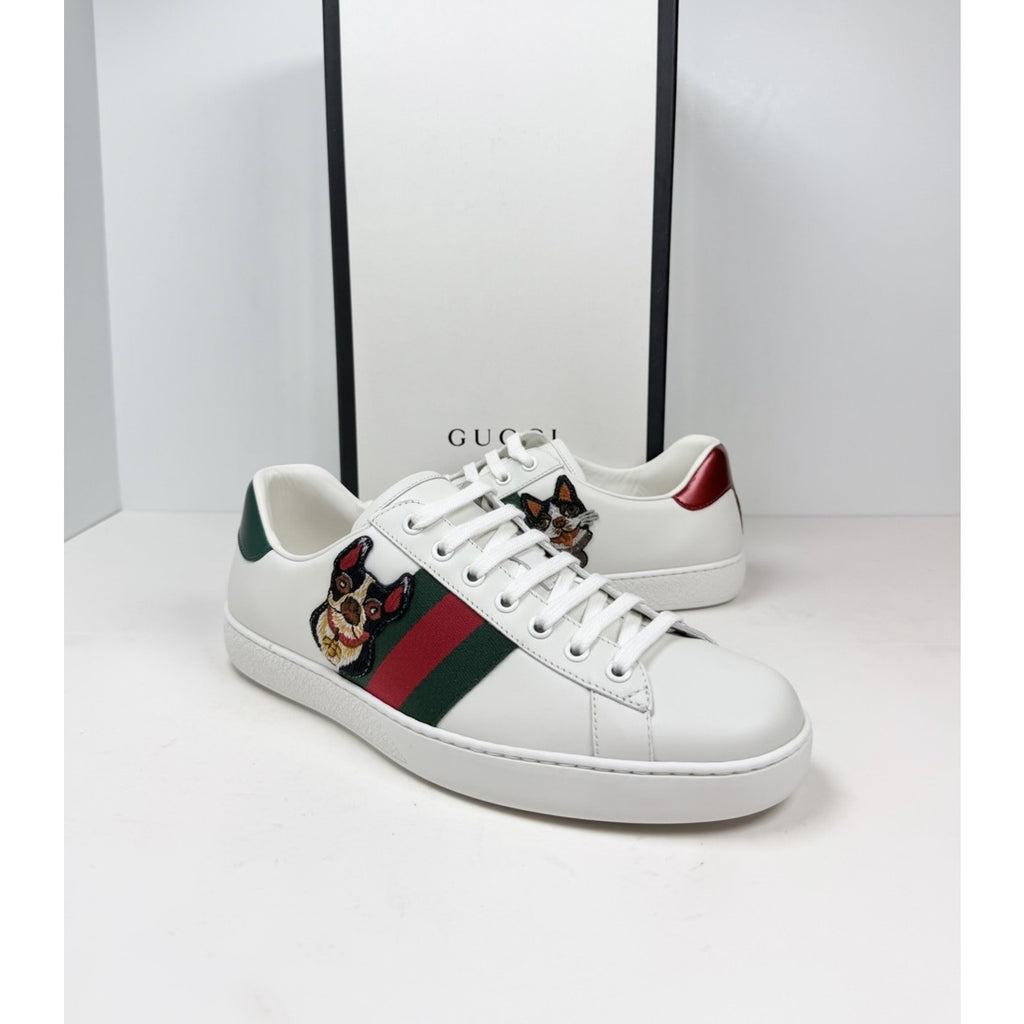 Size 7G/7.5US - Gucci Ace Leather Sneakers NEW