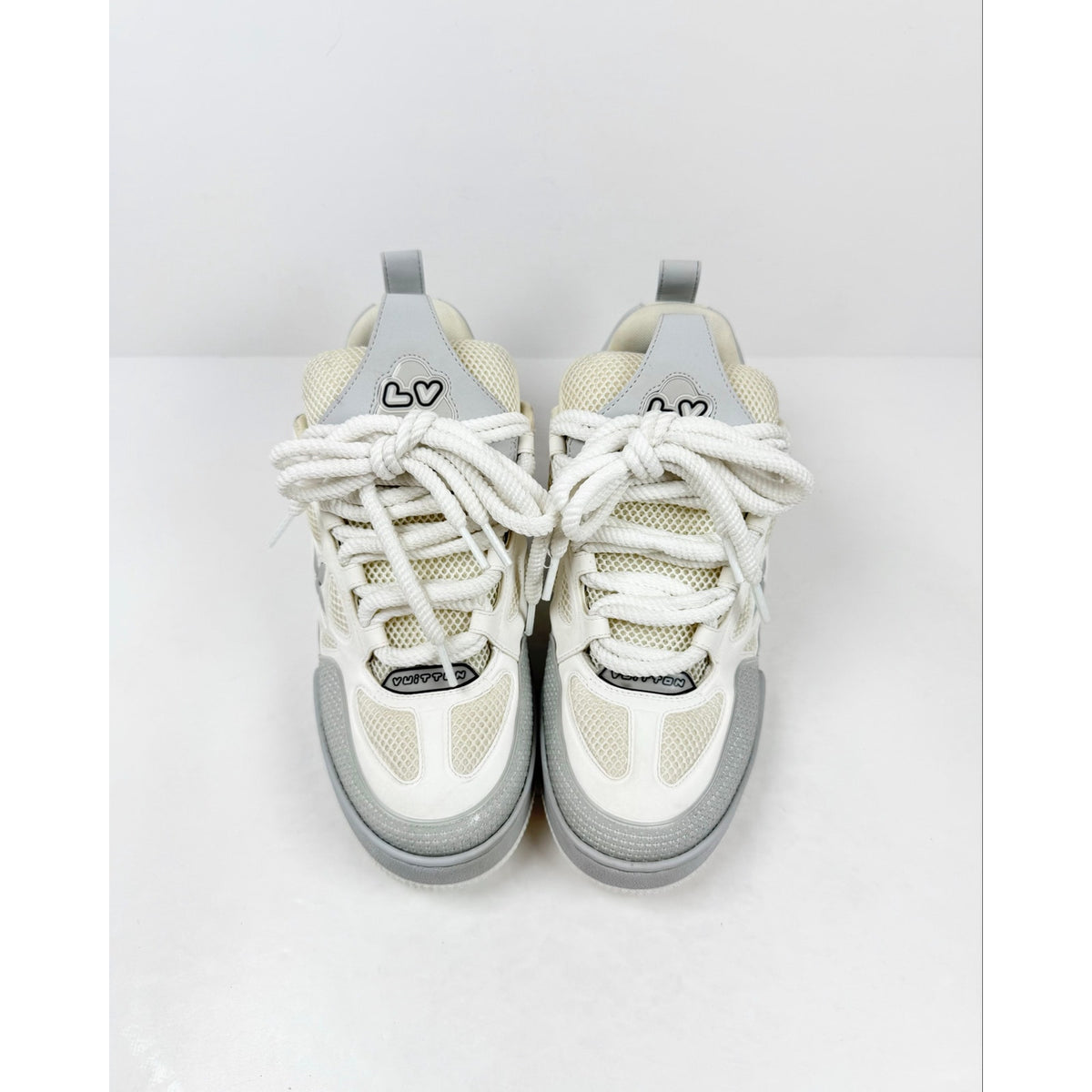 Size 7UK/8US - Louis Vuitton Skate White Grey