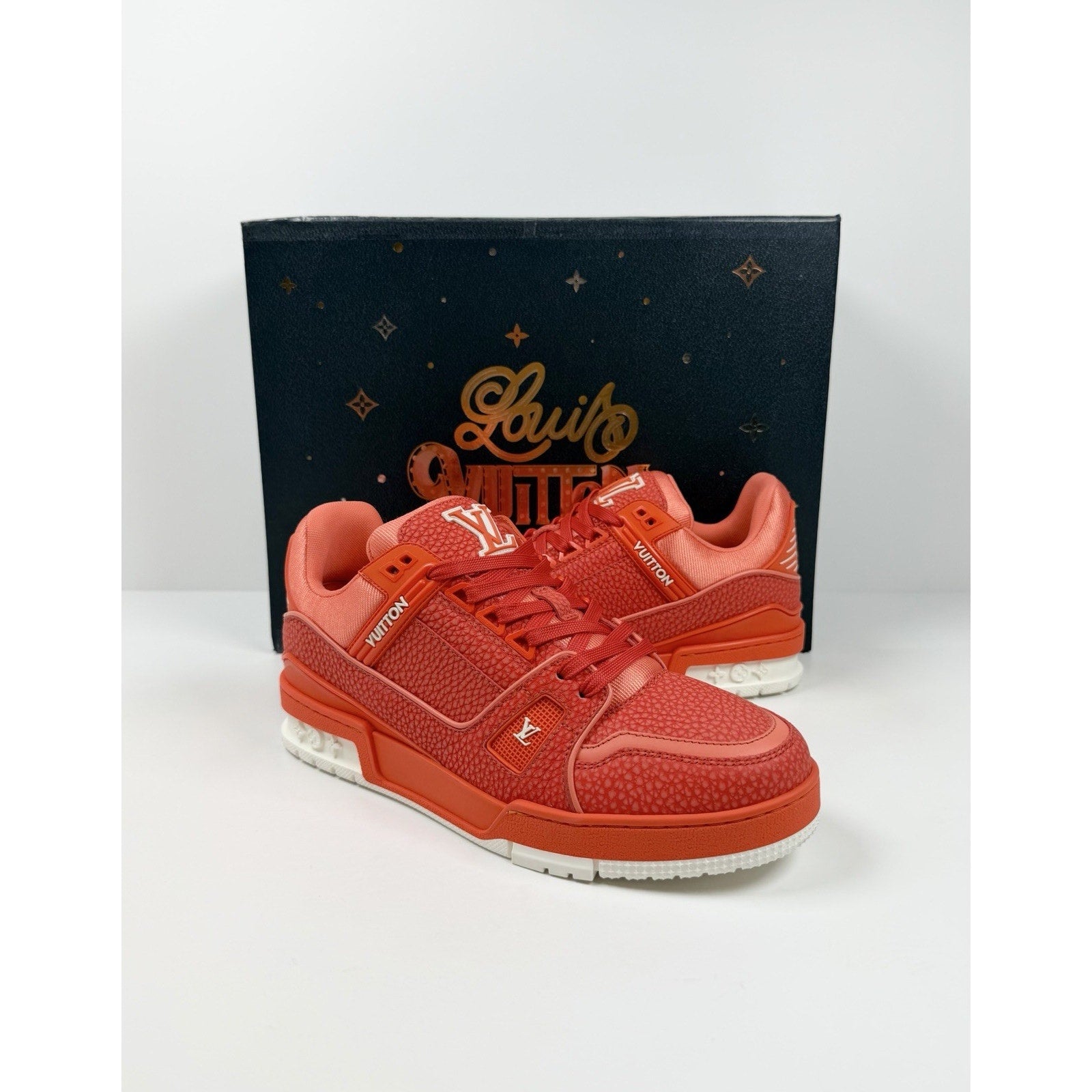 Size 6UK/7US - Louis Vuitton Orange White Trainer NEW!
