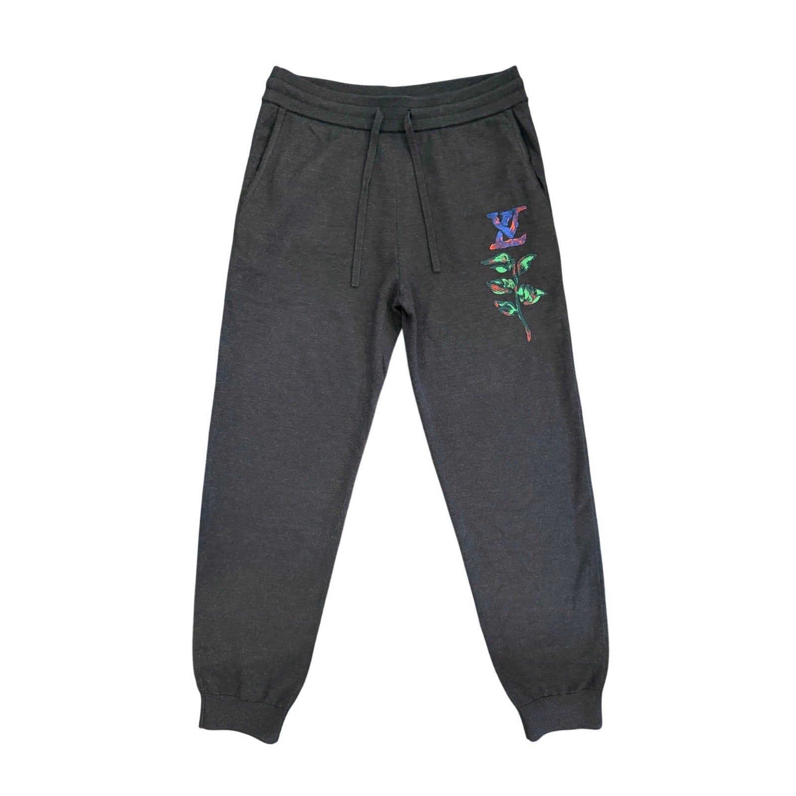 Size L - Louis Vuitton Flower Embroidered Sweatpants