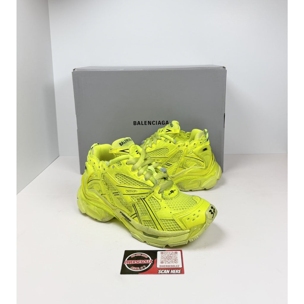 Size 37EU/7W - Balenciaga Runner Fluo Yellow NEW