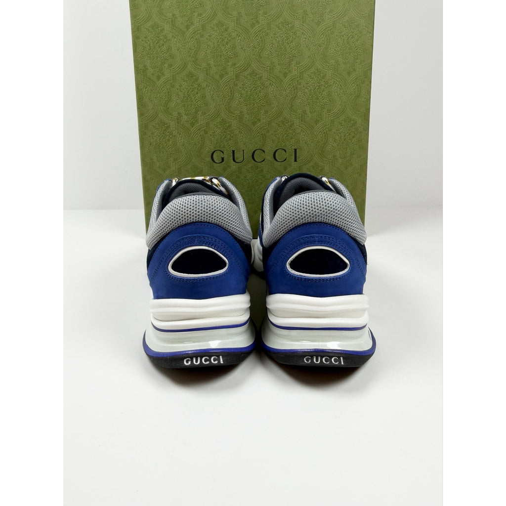 Size 8.5US - Gucci Run Sneaker Blue NEW