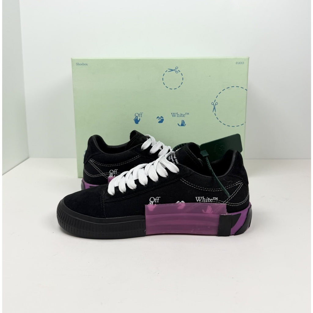 Size 36EU/6W - Off-White Vulcanized Canvas Black/Purple
