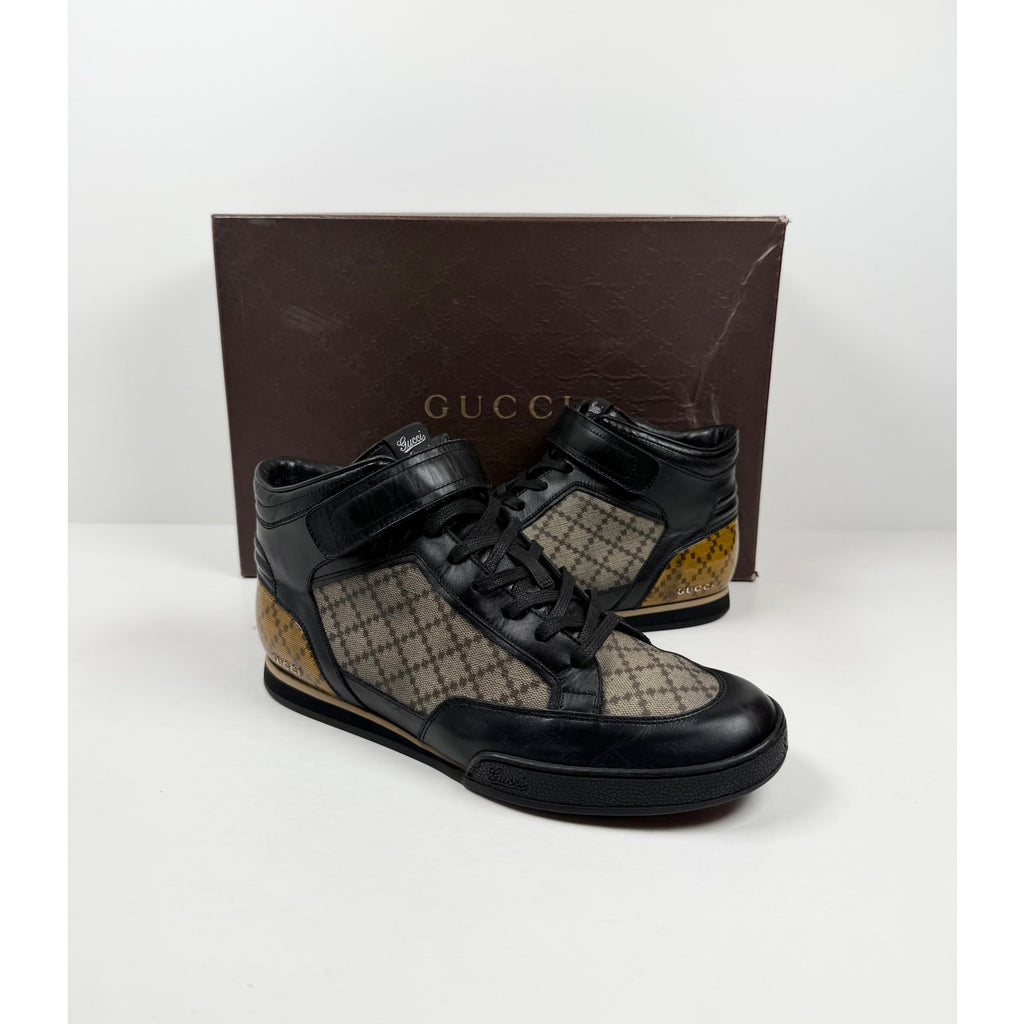 Size 7.5US - Gucci Leather Strap High Top