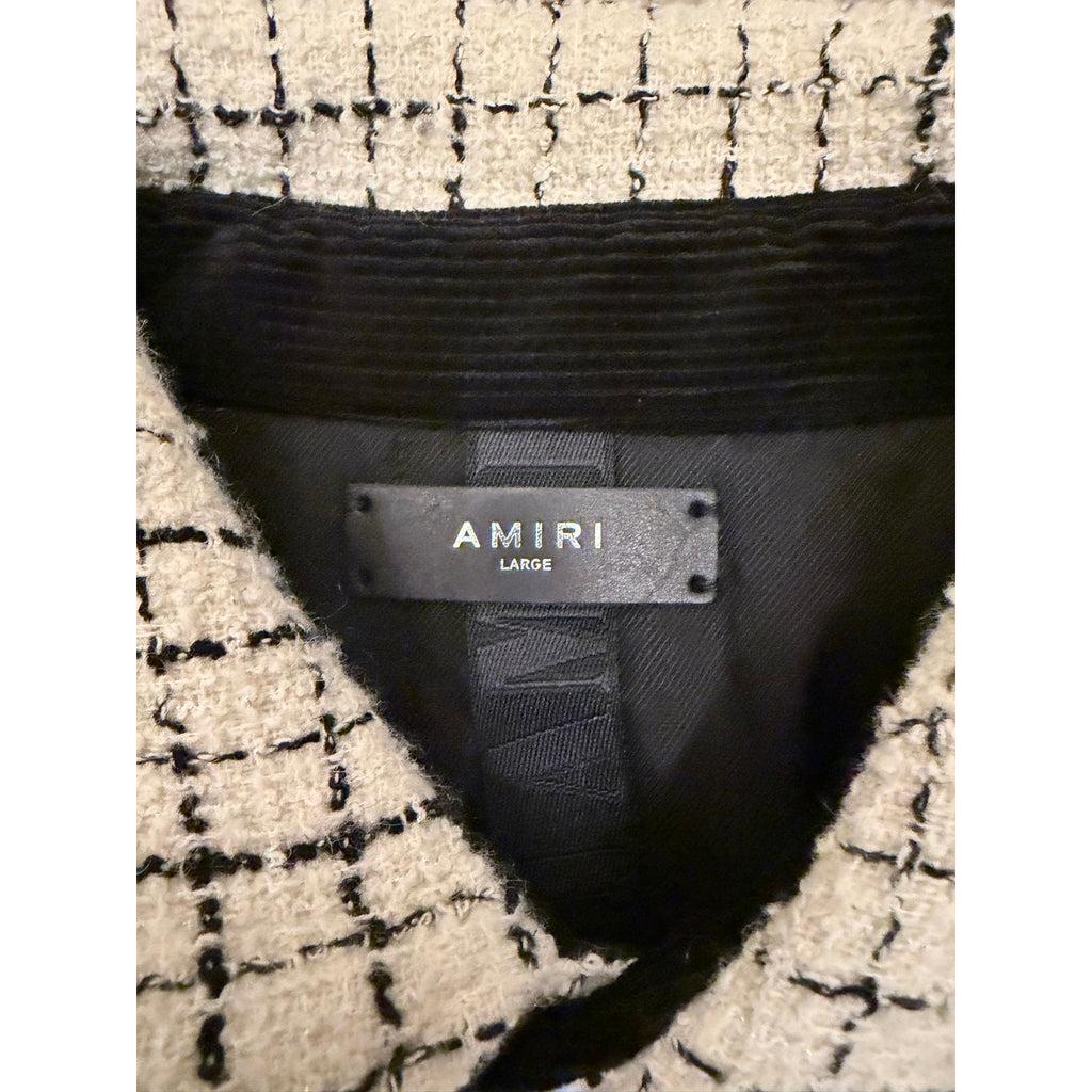 Size L - Amiri Plaid Quilted Jacket