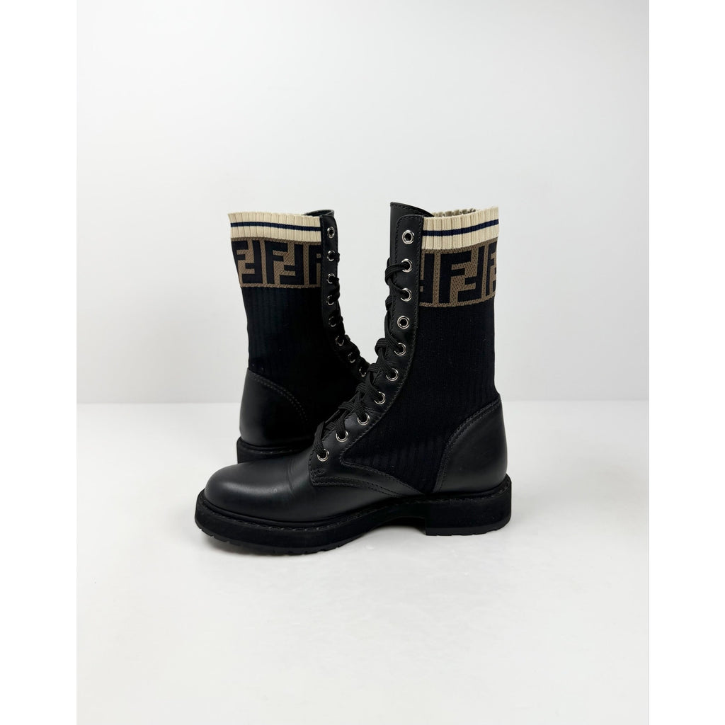 Size 36/6 - Fendi Leather Combat Boots