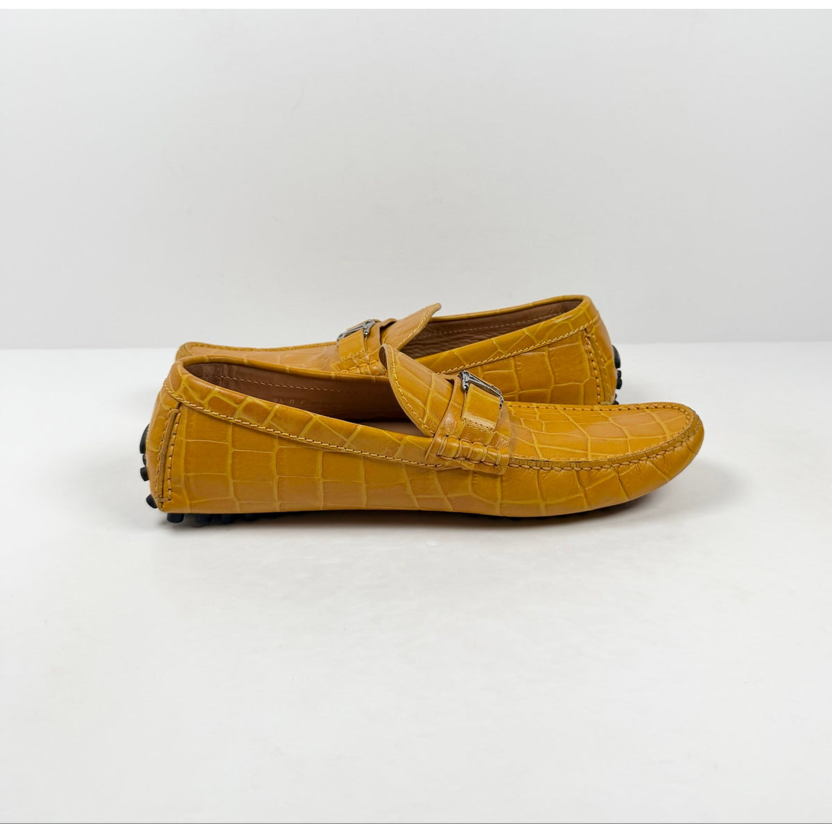 Size 9.5UK/10.5US - Louis Vuitton Croc Leather Moccasin Loafers