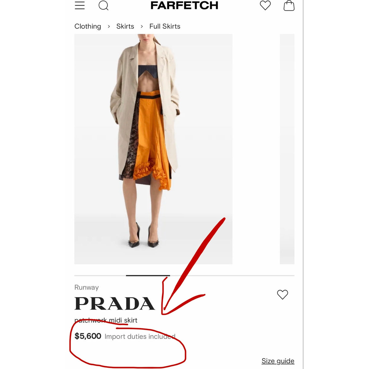 Size 36/US 0 (XS) Prada Technical taffeta patchwork skirt NEW