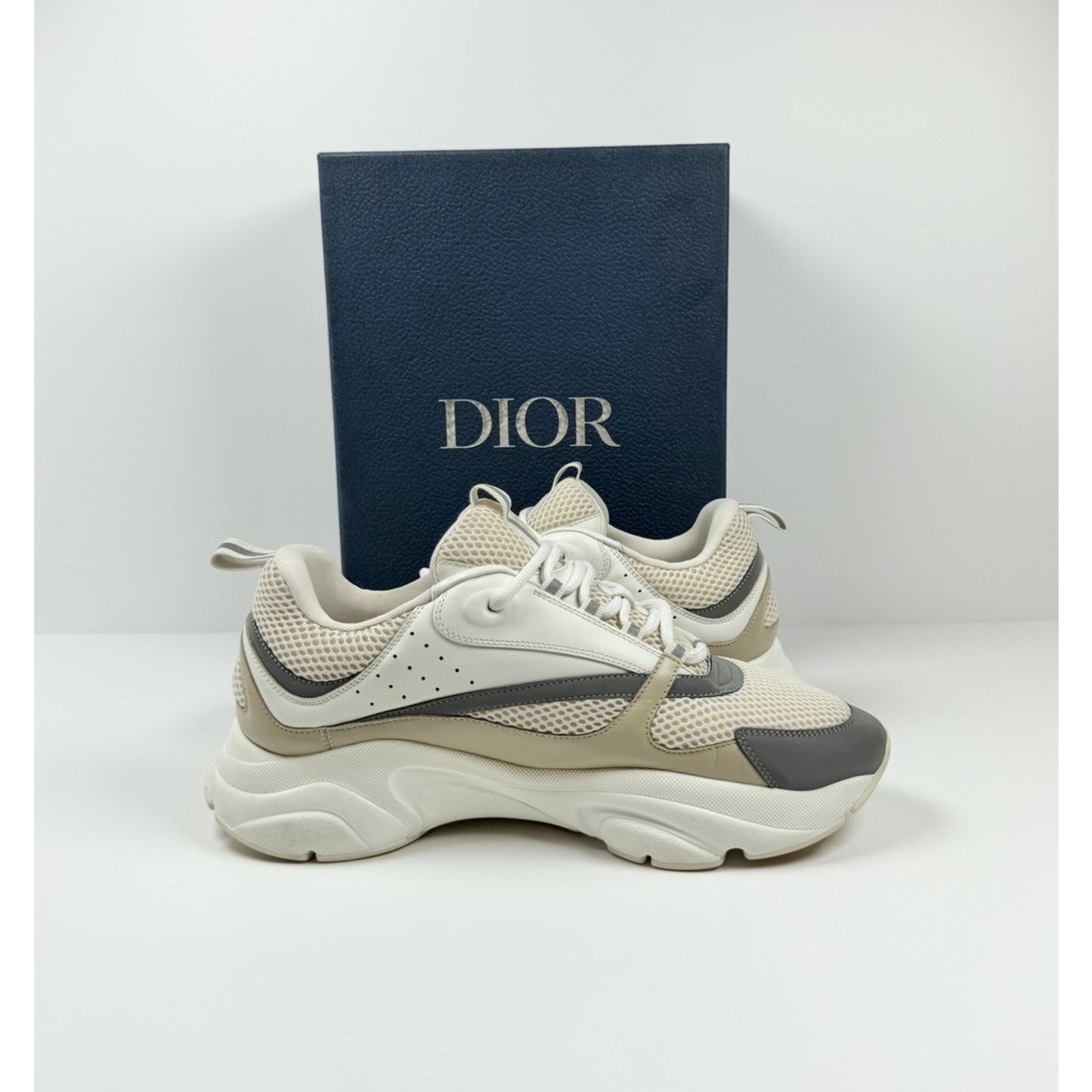 Size 46EU/13US- Dior B22 Cream Beige White Trainers🍦