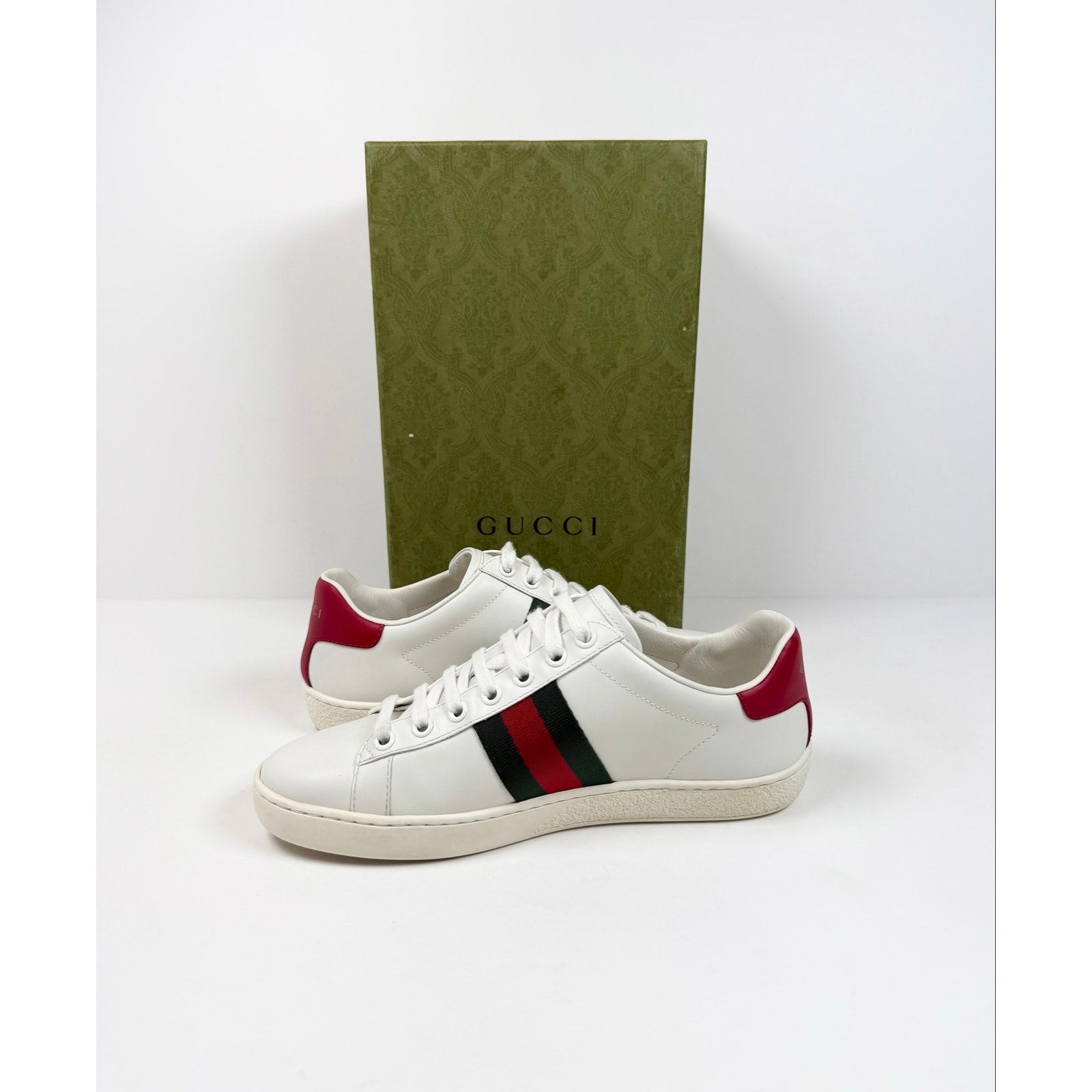Size 36/6 - Gucci Ace Cherry Womens