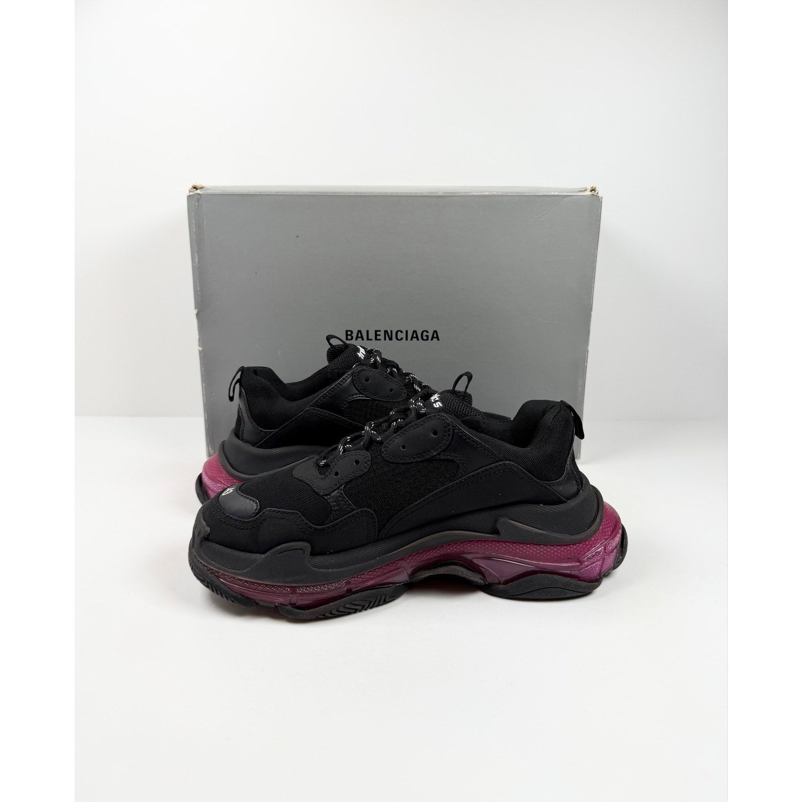 Size 43EU/10US - Balenciaga Triple S Black
