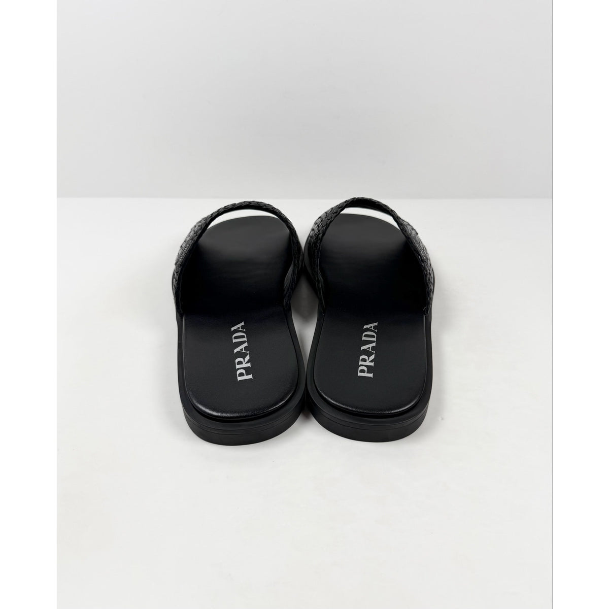 Size 10UK/11US - Prada Woven Leather Sandals NEW