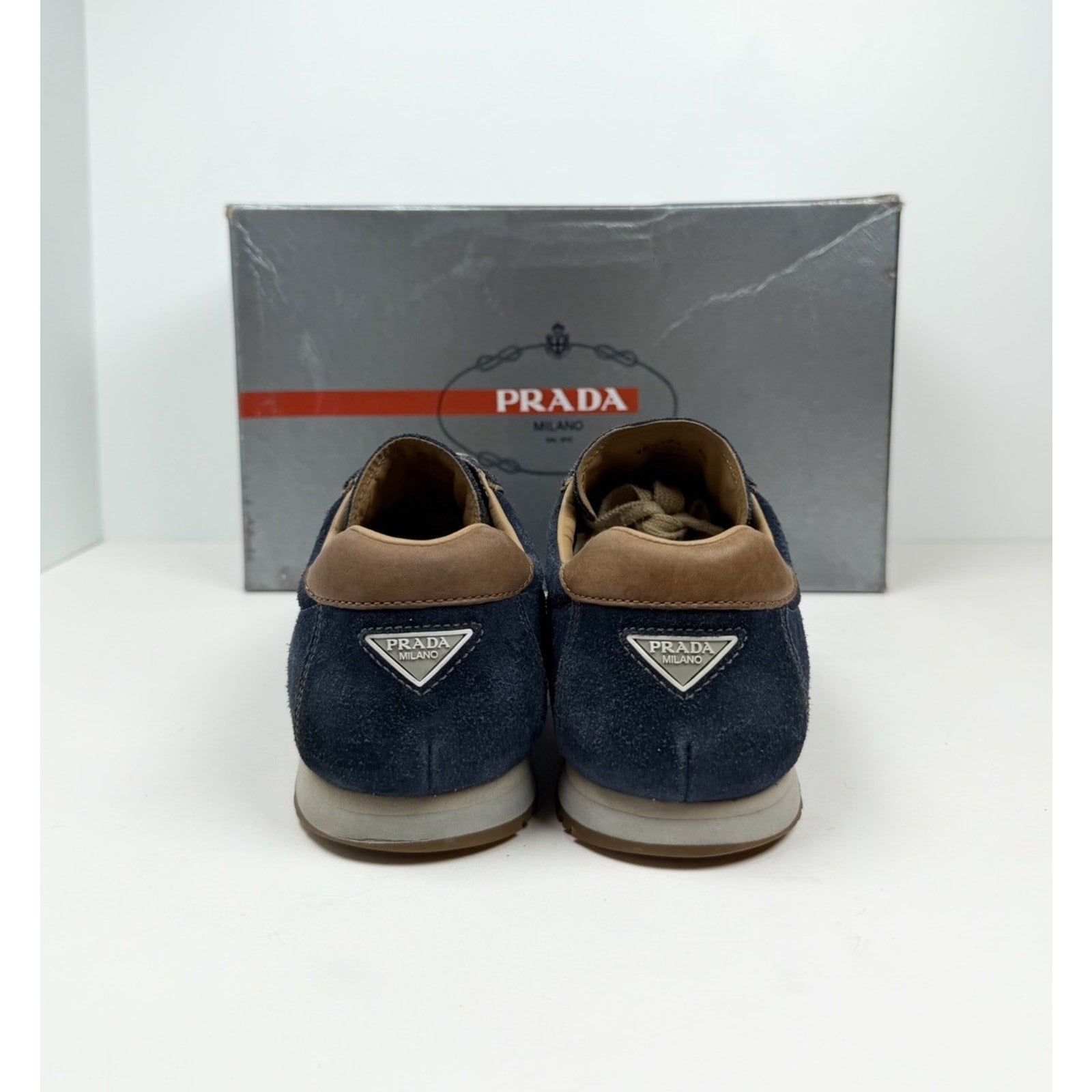 Size 6.5UK/7.5US - Prada Sport Blue Suede